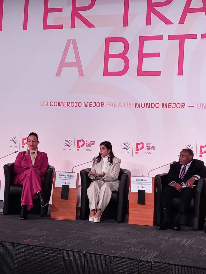 Biviana Riveiro: destaca la importancia de las políticas de acceso a mercados en el Foro Público de la OMC 2024