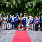 Develan busto de Duarte en Jamaica y juramentan primera filial del Instituto Duartiano