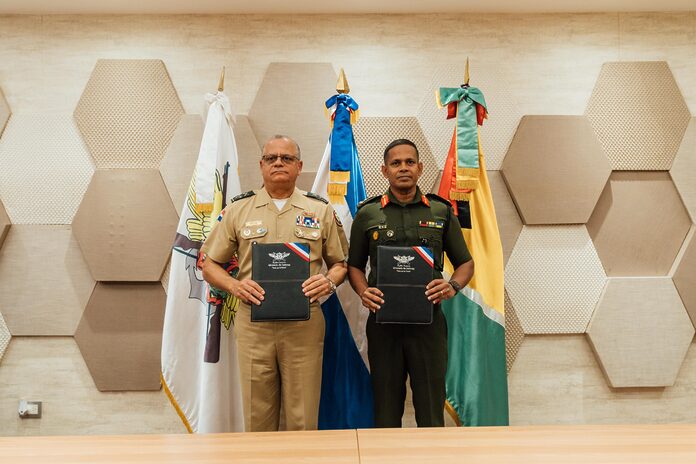 Fuerzas Armadas RD y de Guyana firman acuerdo de cooperación