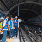 Paliza supervisa avances en la extensión de la Línea 2C del Metro hacia Los Alcarrizos; entrará en funcionamiento a finales de año