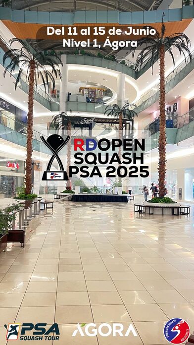 RD Open Squash PSA 2025 Del miércoles 11 al domingo 15 de Junio
