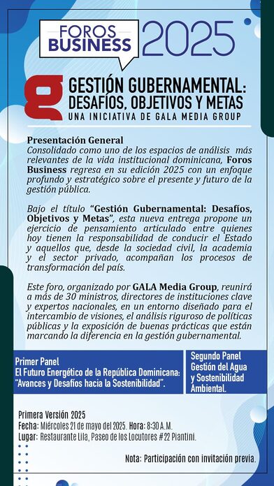 GALA Media Group examinará el futuro del país en una nueva edición de Foros Business: Gestión Gubernamental
