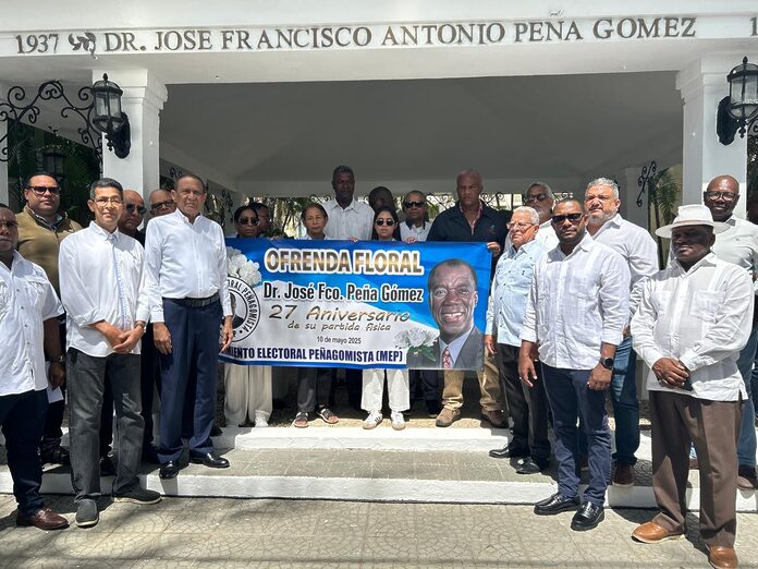 MOVIMIENTO ELECTORAL PEÑAGOMISTA CONMEMORA 27 ANIVERSARIO MUERTE PEÑA GOMEZ.