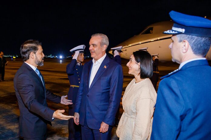 Presidente Abinader llegó la noche de este jueves a Brasil en la última parte de su viaje que inició en Europa