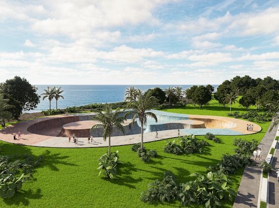 Abinader y Carolina inician gran obra Malecón Deportivo