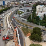 Por instalación de vigas, este fin de semana habrá desvío del tránsito en Prolongación 27 de Febrero con Isabel Aguiar