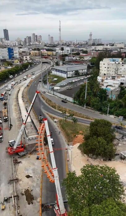 Por instalación de vigas, este fin de semana habrá desvío del tránsito en Prolongación 27 de Febrero con Isabel Aguiar