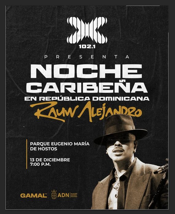La X102 y la Alcaldía del Distrito Nacional presentan concierto de Rauw Alejandro