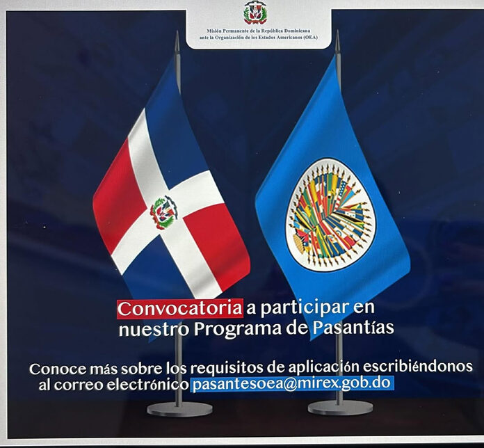República Dominicana abre convocatoria al Programa de Pasantías ante la OEA 2026