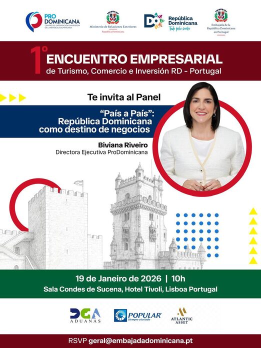 República Dominicana presenta su agenda de inversión, logística y alianzas estratégicas en el 1er Encuentro Empresarial RD–Portugal