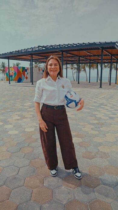 Carolina anuncia que la Alcaldía del DN proyectará partidos del Mundial de Fútbol en el Malecón Deportivo